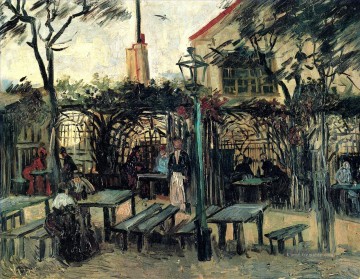  Vincent Werke - Terrasse eines Cafés auf Montmartre La Guinguette Vincent van Gogh